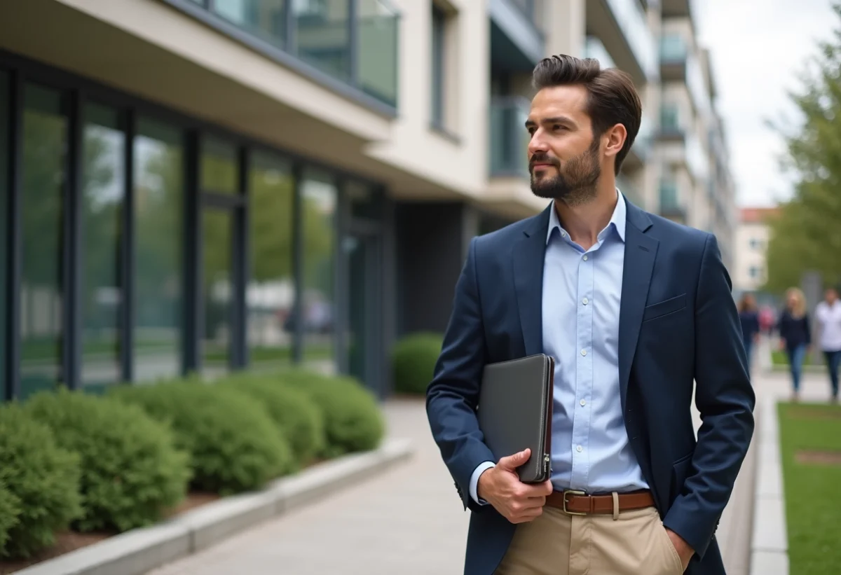 Jeune homme professionnel dans un blazer à Châtillon